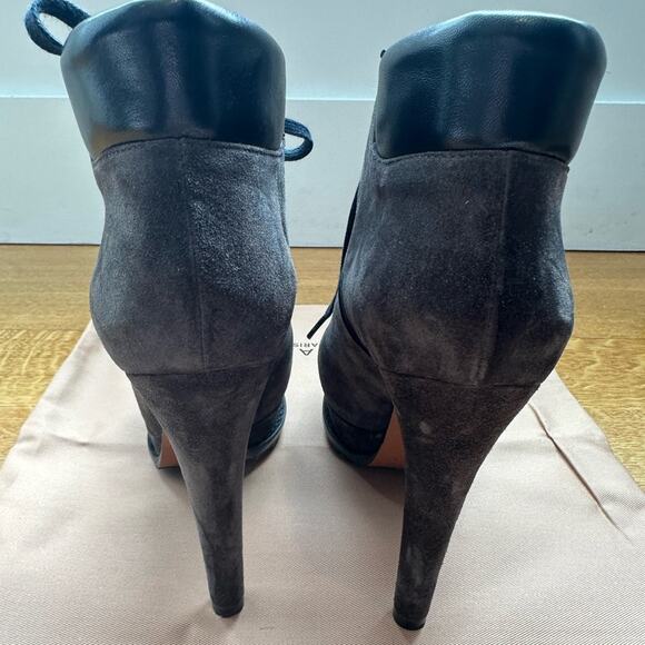Seen on Beyonce Alaïa Grey Suede Platform Hiker Boots size EU 38 - Picture 12 of 16